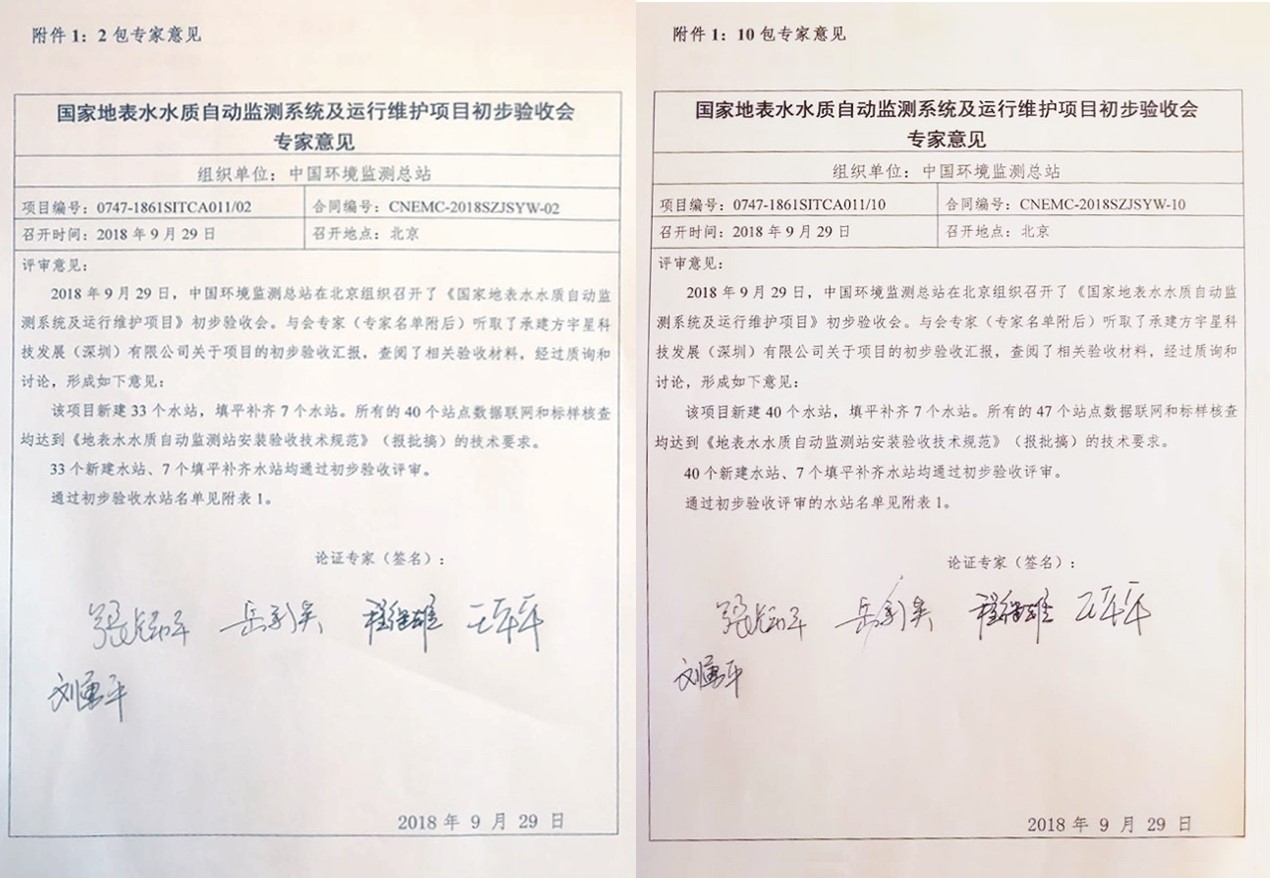 “高标准、严要求”—BSport体育官网环境全资子公司宇星科技顺利通过国家水站项目初验